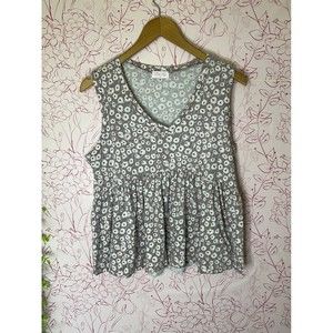 Pink lily baby doll Top size medium